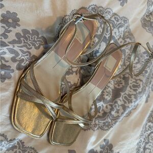 Dolce Vita Gold Strappy Sandals
